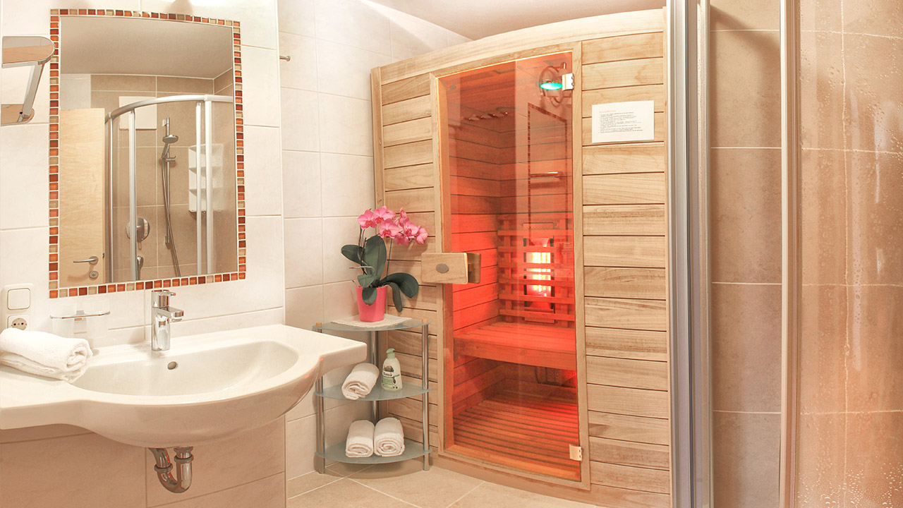 Apartment 3 - Badezimmer mit Sauna