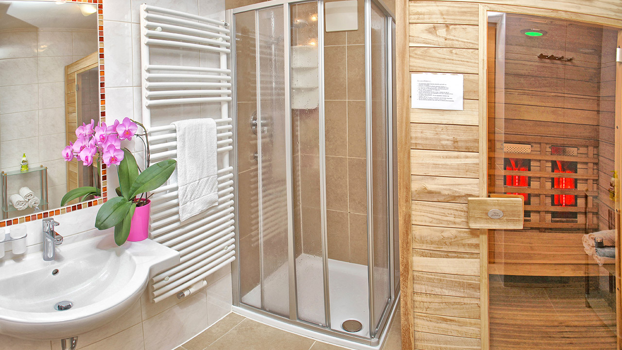 Apartment 2 - Badezimmer mit Sauna
